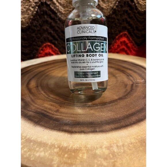 Advanced Clinicals COLLAGEN Lifting Body Oil 3.8oz - Picture 1 of 1